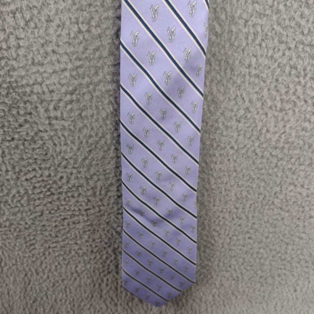 Vineyard Vines Custom Collection Necktie Violet Purple Striped Silk USA …